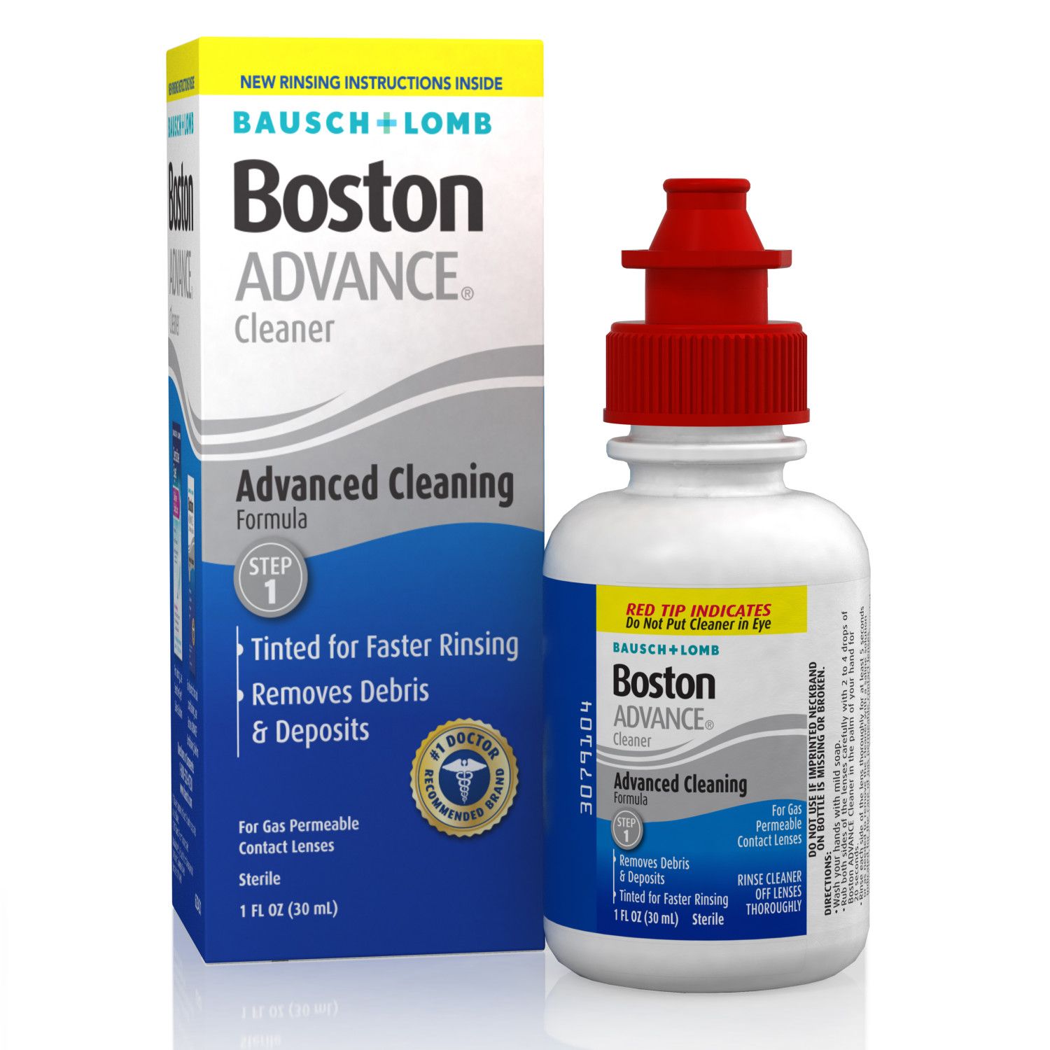 Boston Advance Contact Lens Cleaner, 1 FL OZ image.