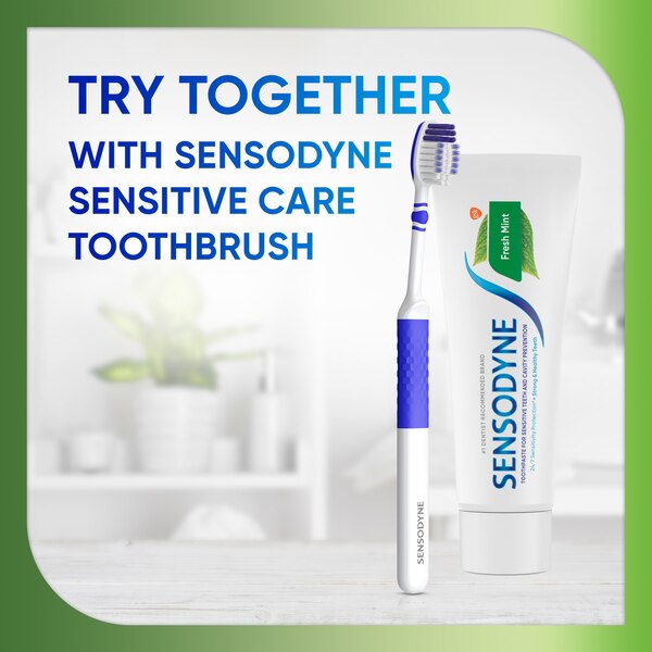 Sensodyne Sensitivity Toothpaste for Sensitive Teeth, Fresh Mint, 4 ounce (Pack of 2)