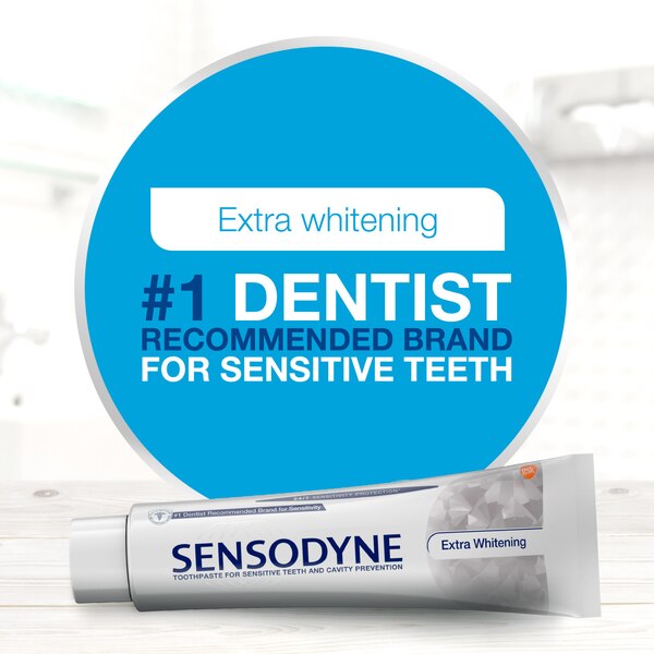 Sensodyne Extra Whitening Sensitive Whitening Toothpaste - 0.8 Ounces