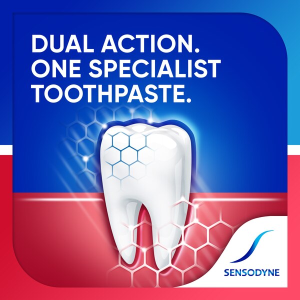 Sensodyne Sensitivity & Gum Whitening Fluoride Toothpaste for Sensitive Teeth, Antigingivitis, and Cavity Protection