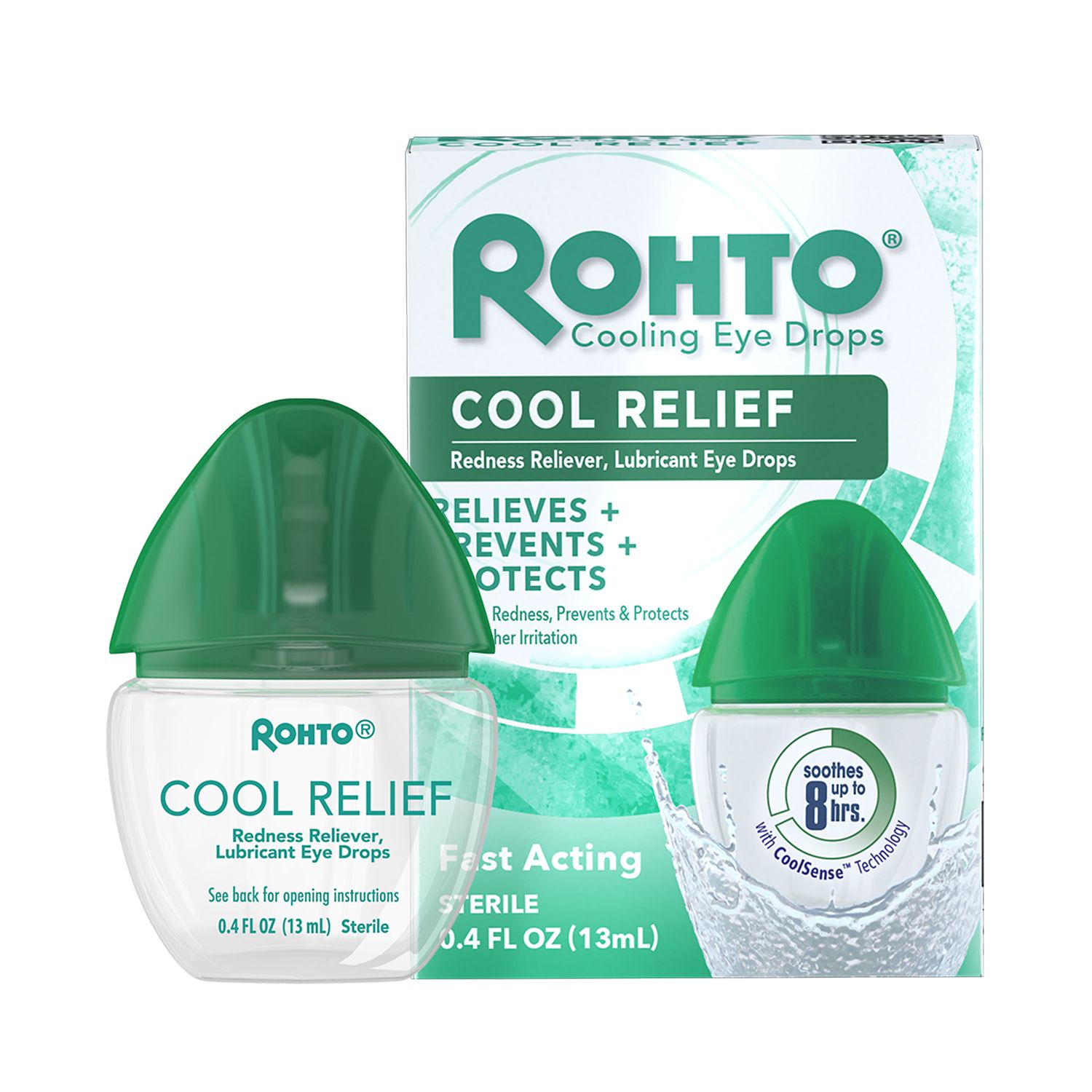 Rohto Cool Relief Cooling�Eye Drops, 0.4 fl oz image.