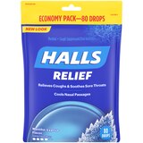 Halls Cough Drops, Mentho-Lyptus, 80 CT, thumbnail image 1 of 9