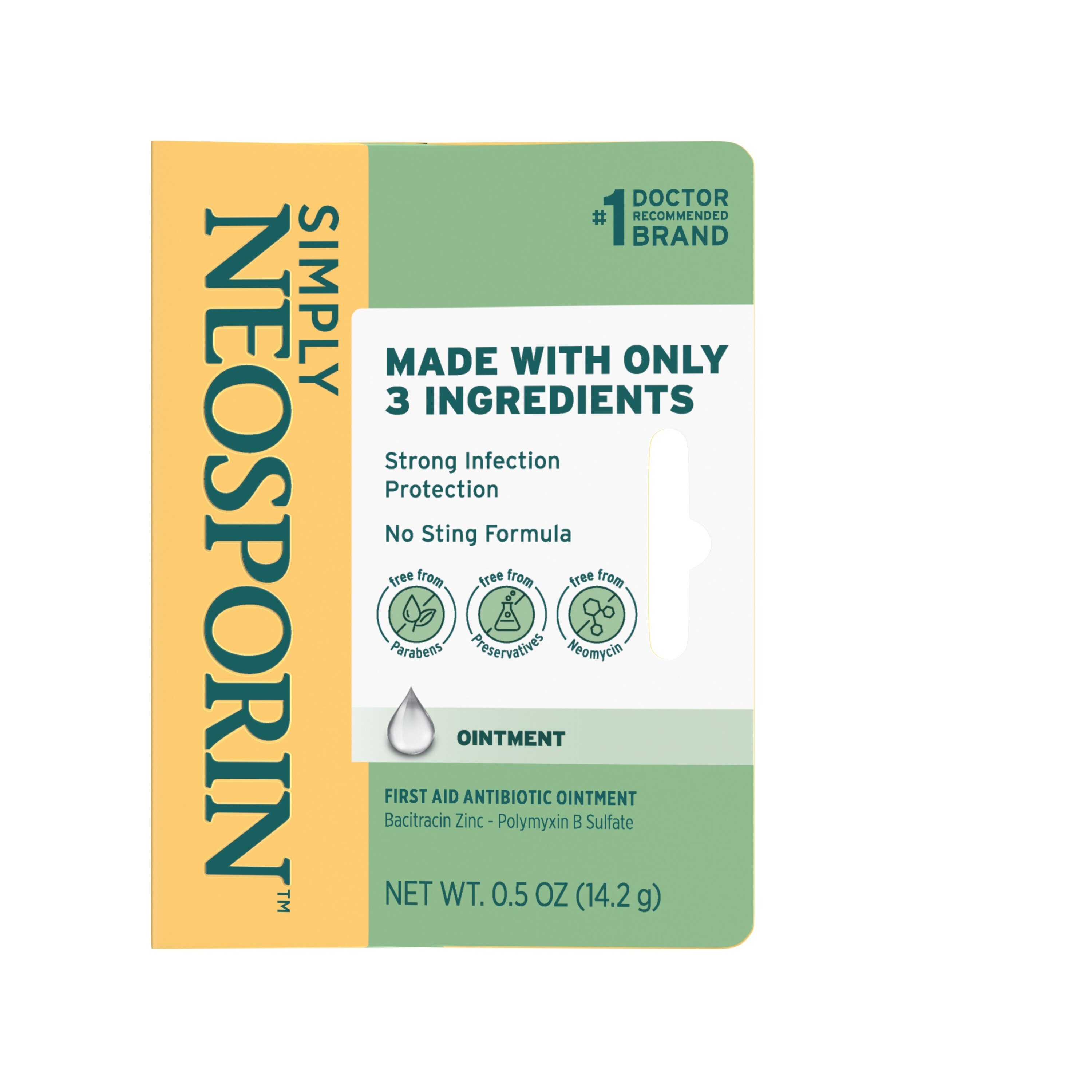 Simply Neosporin 3-Ingredient Antibiotic Ointment image.