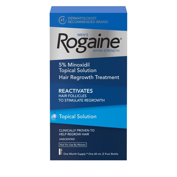 Rogaine Men's Extra Strength 5% Minoxidil Solution for Hair Regrowth
