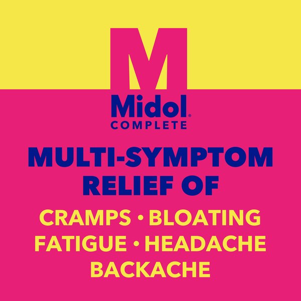 Midol Complete Menstrual Pain Relief Acetaminophen Caplets