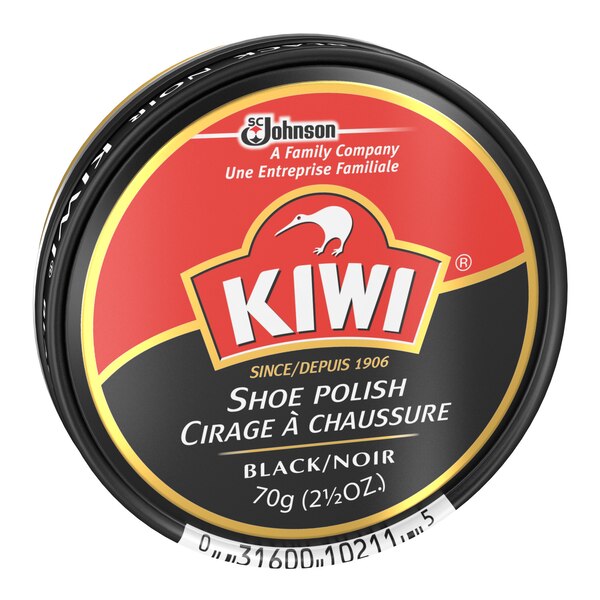 Kiwi Shoe Polish Black, 2.5 oz