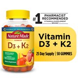 Nature Made Vitamin D3 K2 Gummies, Vitamin D3 5000 IU per serving, 50 CT, thumbnail image 1 of 13