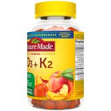 Nature Made Vitamin D3 K2 Gummies, Vitamin D3 5000 IU per serving, 50 CT, thumbnail image 3 of 13