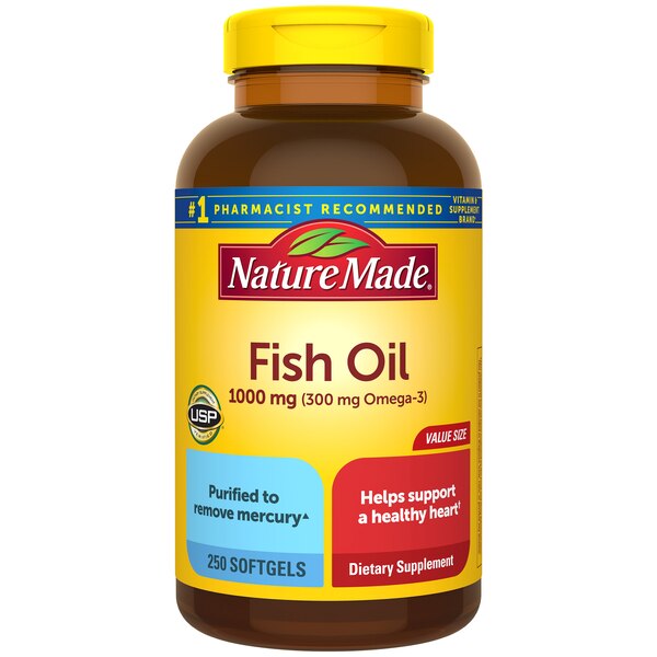 Nature Made Fish Oil with Omega-3 Liquid Softgels 1000 mg