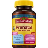 Nature Made Prenatal with Folic Acid + DHA, Prenatal Vitamin and Mineral Supplement Softgels, 90 CT, thumbnail image 1 of 9