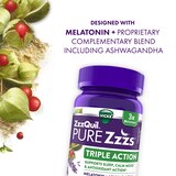ZzzQuil PURE Zzzs Triple Action Gummy Melatonin Sleep-Aid with Ashwagandha, 6mg per Serving, thumbnail image 4 of 9