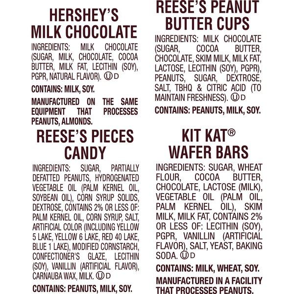 Hershey's, Kit Kat And Reese's Assorted Flavored Miniatures, Candy Party Pack, 33.38 oz