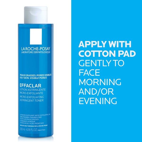 La Roche-Posay Effaclar Micro-Exfoliating Astringent Face Toner, 6.76 OZ
