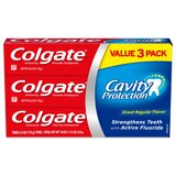 Colgate Cavity Protection Fluoride Toothpaste, Great Regular Flavor, 6 OZ, 3 Pack, thumbnail image 1 of 3