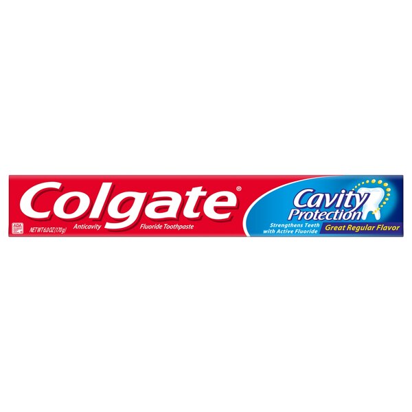 Colgate Cavity Protection Fluoride Toothpaste, Great Regular Flavor, 6 OZ, 3 Pack