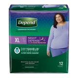 Depend Night Defense Incontinence Underwear for Women Overnight, thumbnail image 2 of 7