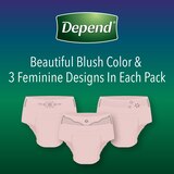 Depend Night Defense Incontinence Underwear for Women Overnight, thumbnail image 5 of 7