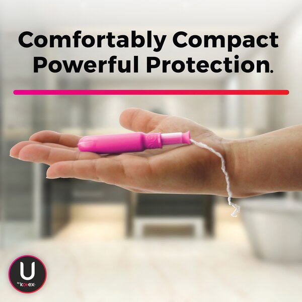 U by Kotex Click Compact Tampons, Unscented, Super Plus