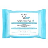Vichy, Purete Thermale 3-in-1 Micellar Cleansing Wipes, Waterproof Makeup Remover, 25CT, thumbnail image 1 of 3