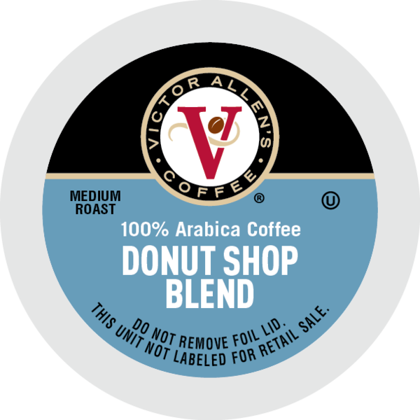 Victor Allen's Donut Shop Blend Coffee , Medium Roast, Single Serve Brew Cups
