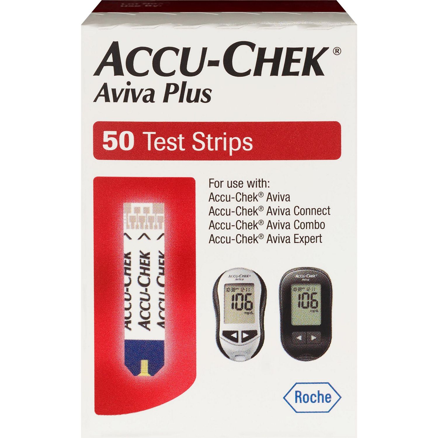 Accu-Chek Aviva Plus Test Strips image.
