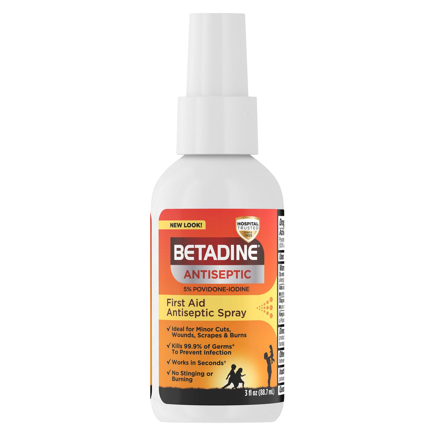 Betadine Antiseptic First Aid Spray, 3 OZ image.