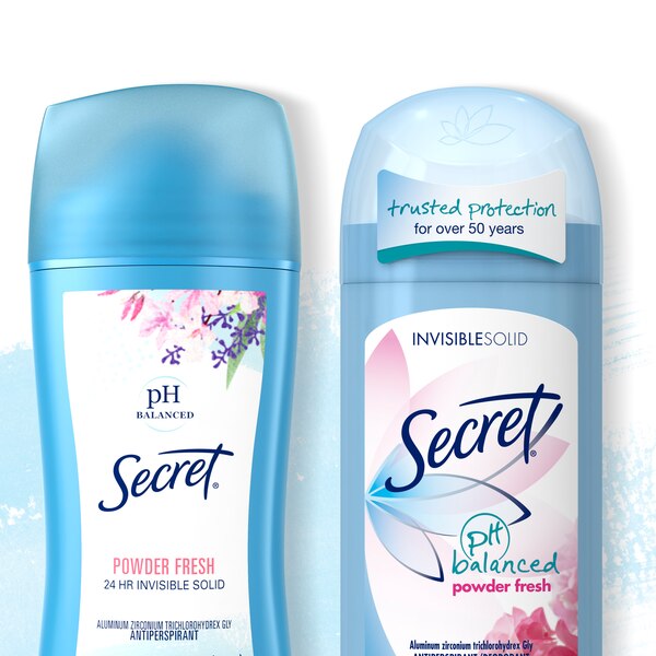 Secret 24-Hour Antiperspirant & Deodorant Stick, Powder Fresh, 2.6 OZ