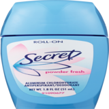 Secret Antiperspirant Roll-on, Powder Fresh, 1.8 OZ, thumbnail image 1 of 1