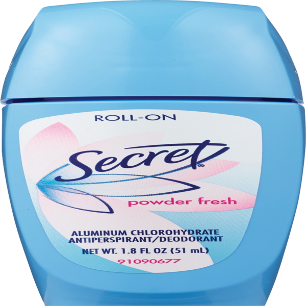 Secret Antiperspirant Roll-on, Powder Fresh, 1.8 OZ