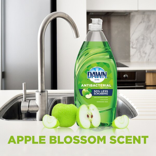 Dawn Ultra Apple Blossom Antibacterial Hand Soap, Dishwashing Liquid Dish Soap