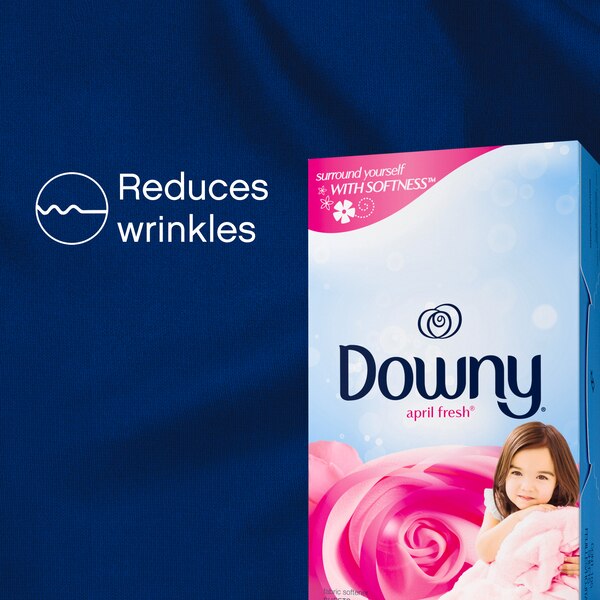 Downy Fabric Softener Dryer Sheets, April Fresh, 120 ct