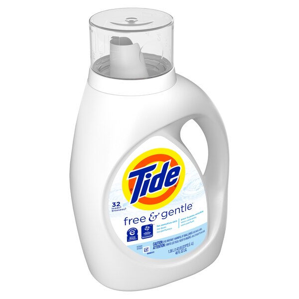 Tide Free & Gentle Liquid Laundry Detergent, 32 Loads, 42 oz