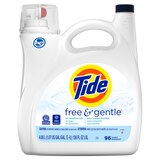 Tide Free & Gentle HE Liquid, Unscented, 100 loads, 132 oz, thumbnail image 1 of 9