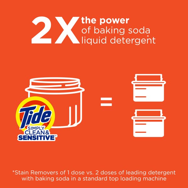 Tide Simply All-In-One HE Liquid Laundry Detergent, Daybreak Fresh Scent, 89 loads, 117 oz