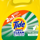 Tide Simply All-In-One HE Liquid Laundry Detergent, Daybreak Fresh Scent, 89 loads, 117 oz, thumbnail image 5 of 9