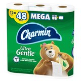 Charmin Ultra Gentle Toilet Paper, 12 Mega Rolls, 231 Sheets Per Roll, thumbnail image 5 of 17