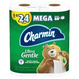 Charmin Ultra Gentle Toilet Paper, 6 Mega Rolls, 231 Sheets Per Roll, thumbnail image 1 of 17