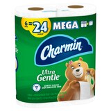 Charmin Ultra Gentle Toilet Paper, 6 Mega Rolls, 231 Sheets Per Roll, thumbnail image 4 of 17