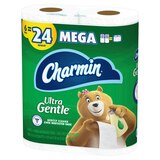 Charmin Ultra Gentle Toilet Paper, 6 Mega Rolls, 231 Sheets Per Roll, thumbnail image 5 of 17