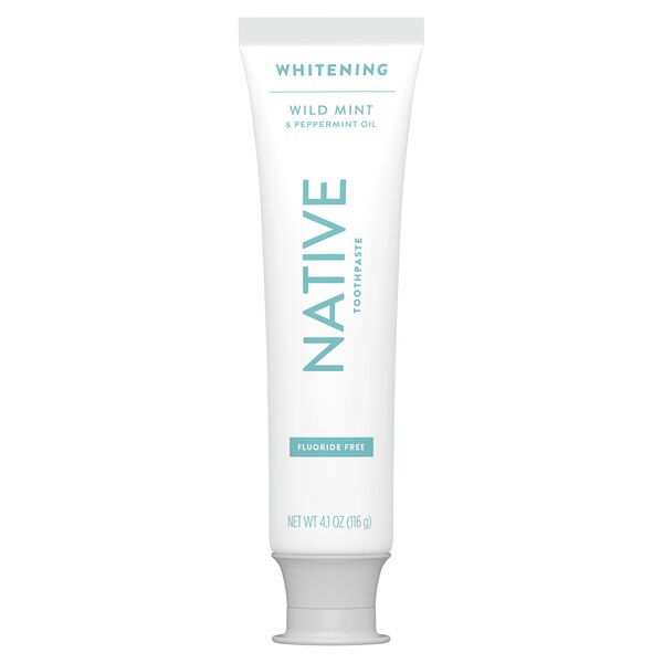 Native Whitening Wild Mint & Peppermint Oil Fluoride Free Toothpaste, 4.1 OZ