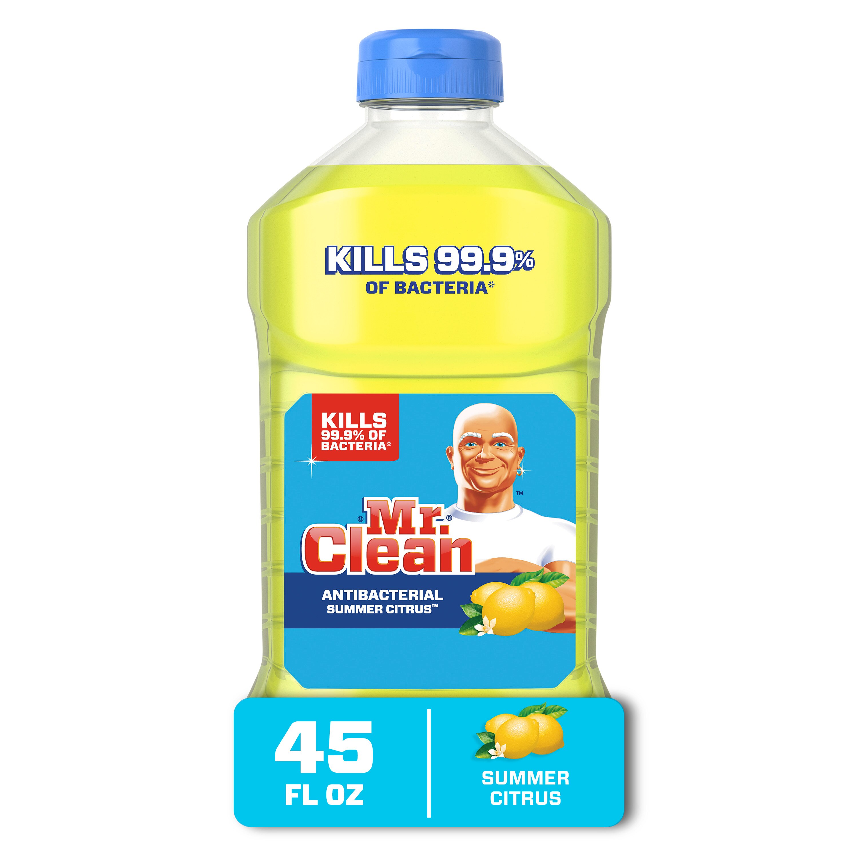 Mr. Clean Antibacterial Multi-Surface Cleaner, Lemon, 41 oz