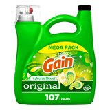 Gain + Aroma Boost Liquid Laundry Detergent, Original Scent, 107 loads, 154 oz, thumbnail image 1 of 9