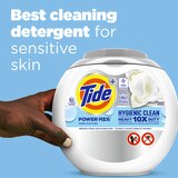 Tide + Power PODS Hygienic Clean Laundry Detergent Pacs, Free & Clear, 25 ct, thumbnail image 4 of 9