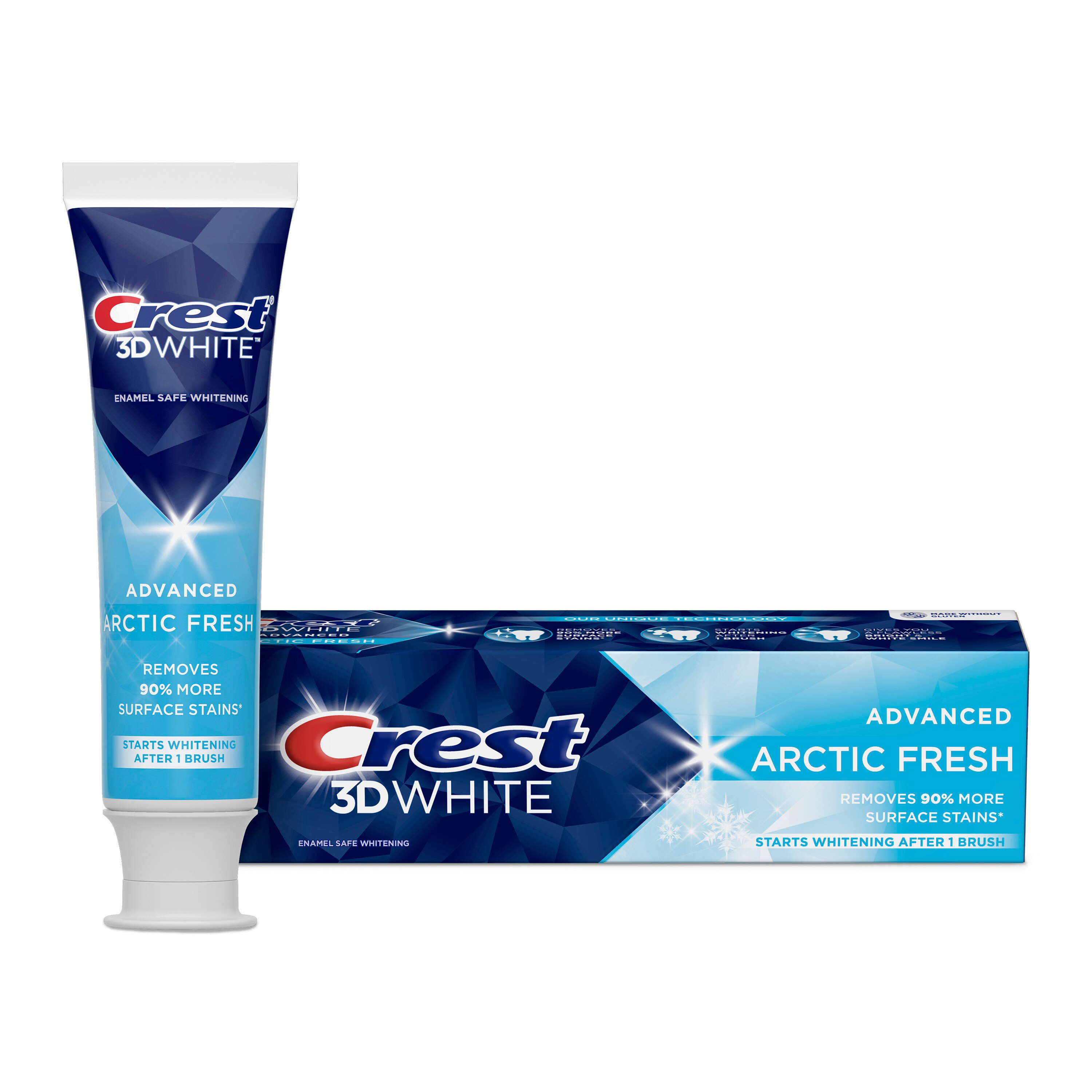 Crest 3D White Fluoride Anticavity Whitening Toothpaste, Advanced Artic Fresh