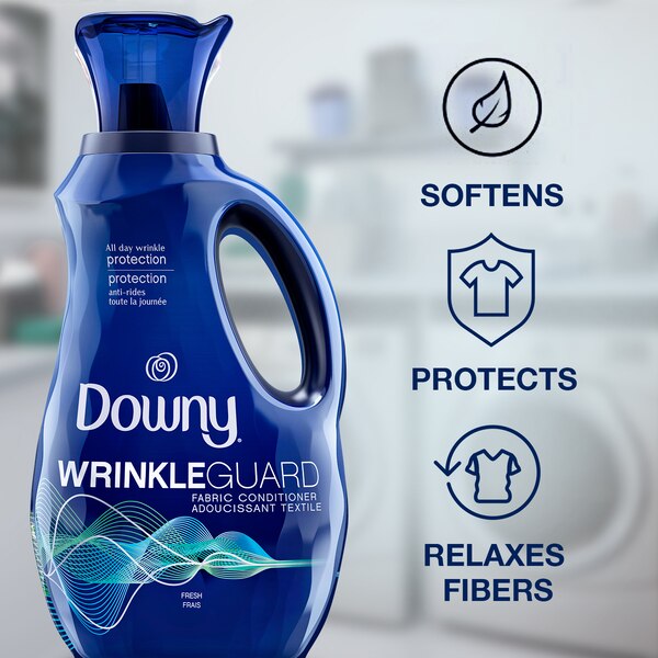 Downy WrinkleGuard Liquid Fabric Softener, 48 oz