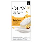 Olay Moisture Outlast Ultra Moisture Shea Butter Beauty Bar with Vitamin B3 Complex 3.75 OZ, 6CT, thumbnail image