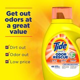 Tide Simply + Odor Rescue Liquid Laundry Detergent, Fresh Linen, 20 Loads, 31 oz, thumbnail image 4 of 9