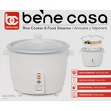 Bene Casa Rice Cooker, White, 6 CUP (uncooked)/ 12 CUP (cooked), thumbnail image 4 of 7