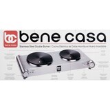 Bene Casa Double Burner, Stainless Steel, thumbnail image 1 of 1