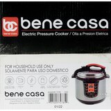 Bene Casa Electric Pressure Cooker, 5 LT, thumbnail image 2 of 7